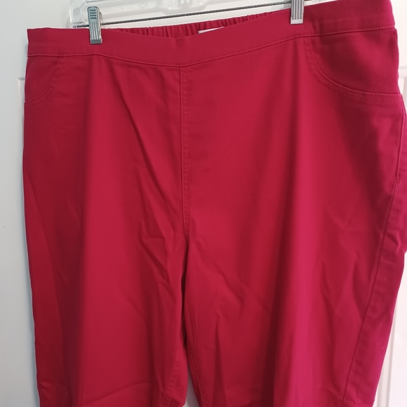 Catherine's Refined Red Pant 2x Elastic Back - Picture 7 of 11
